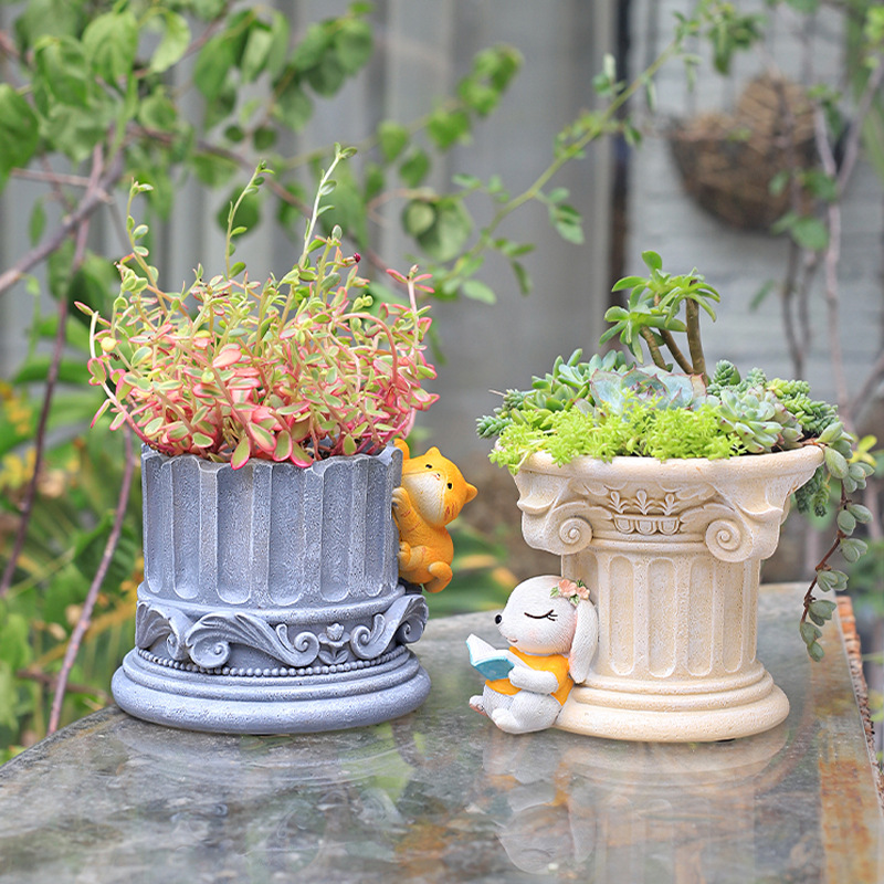 Snake Plant Ceramic - Римский столб греческие колонны плантаторы, мультфильм