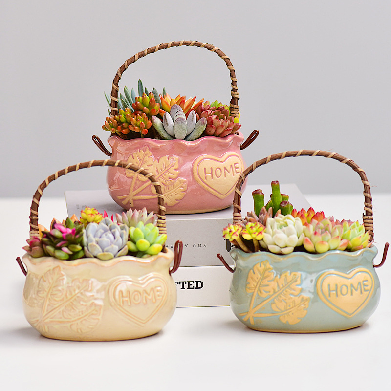 Snake Plant Ceramic - Керамическое кашпо в скандинавском стиле для